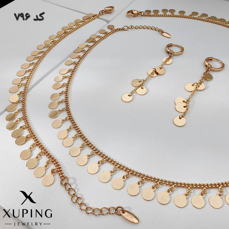 سرویس ژوپینگ طرح سکه ای ریز کاملا مشابه طلا